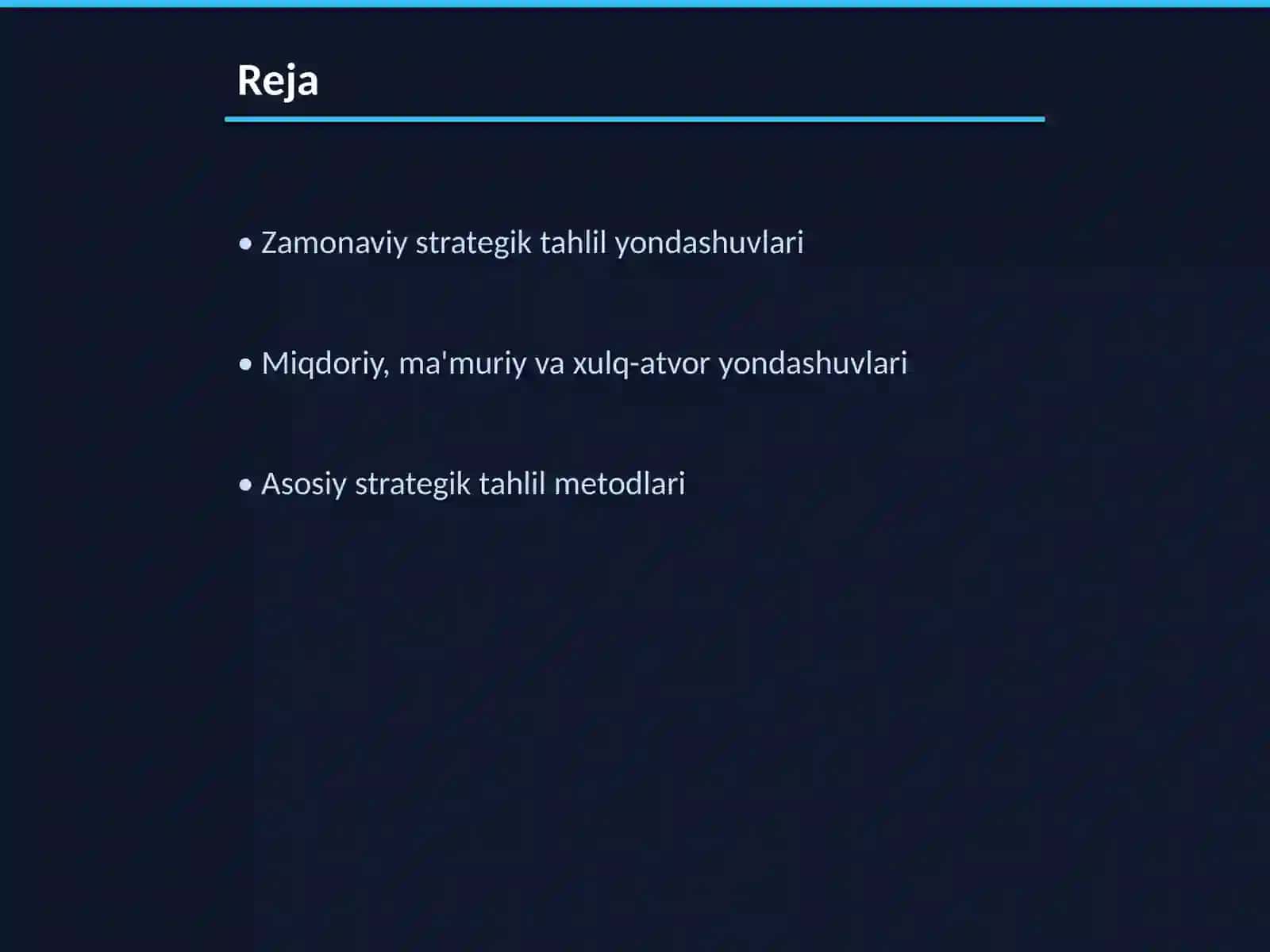 Zamonaviy strategik tahlil yondashuvlari va usullari 2