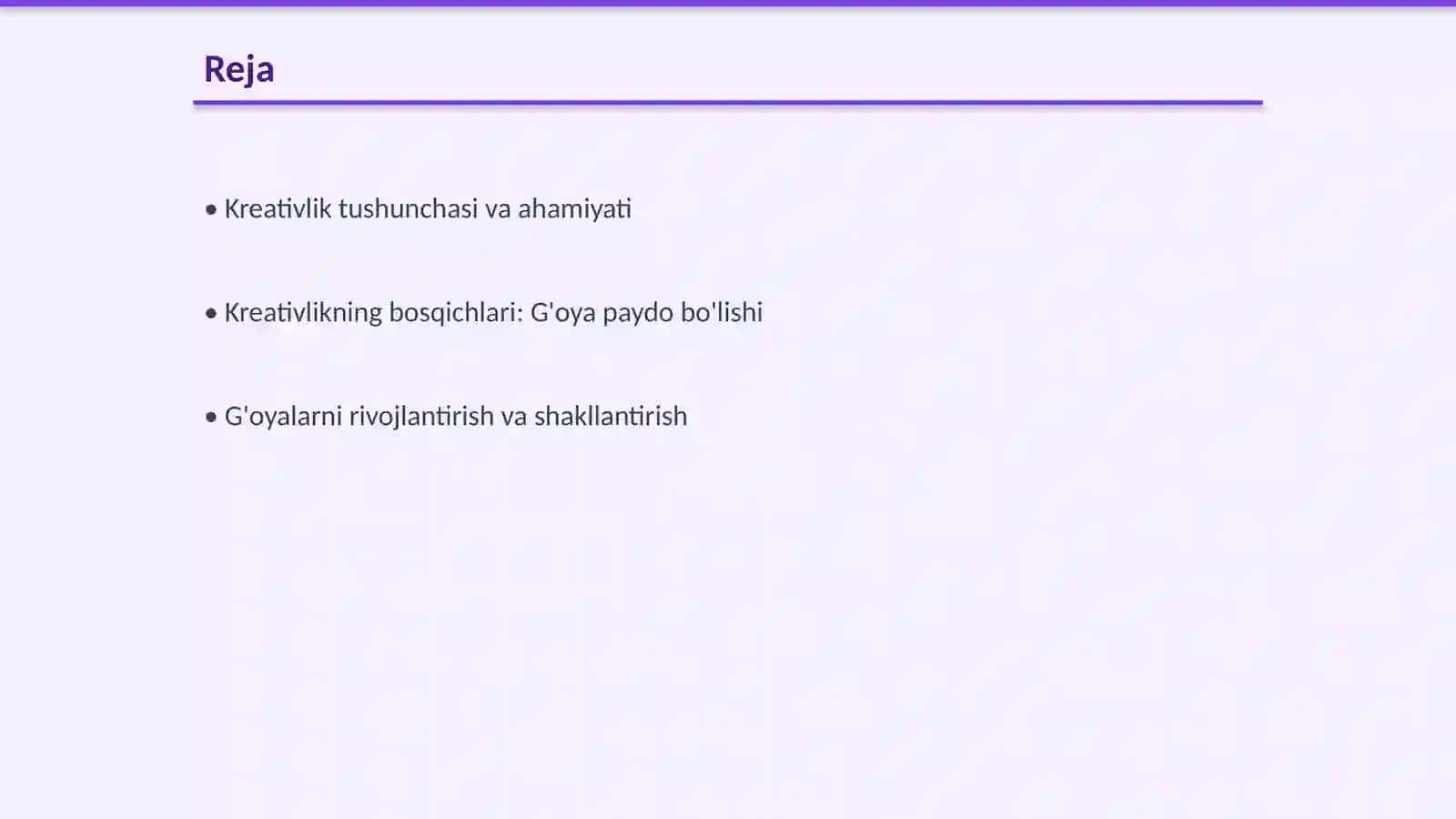 Faoliyatdagi kreativlik bosqichlari 2
