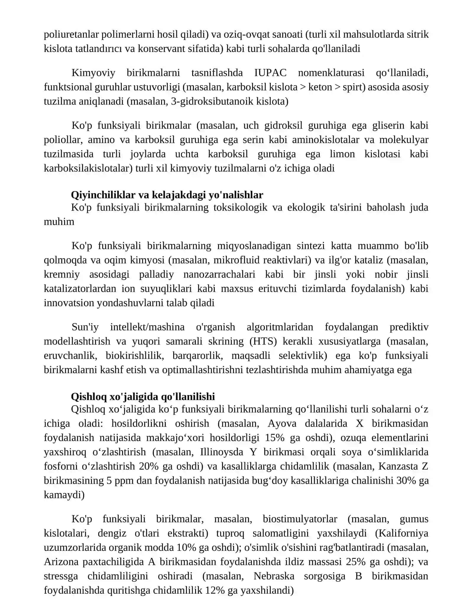 Polifunksional birikmalar 2