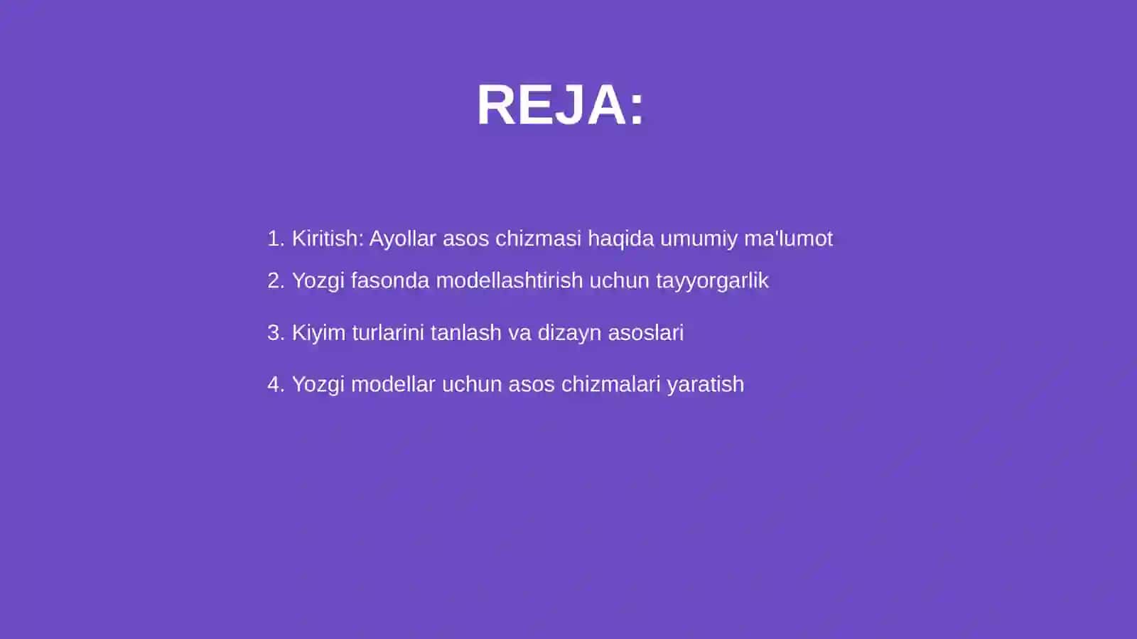 Ayollar asos chizmasini yozgi fasonda modellashtirish 2