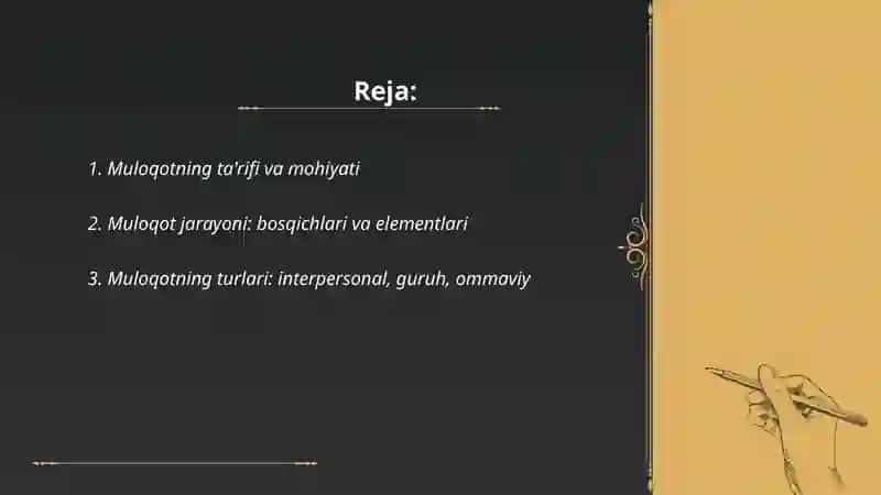 Muloqot haqida tushincha 2