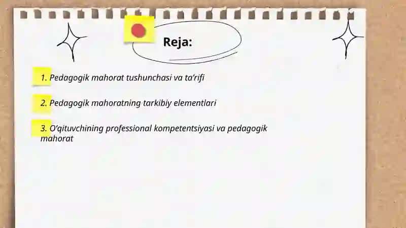 Pedagogik mahorat haqida tushuncha 2