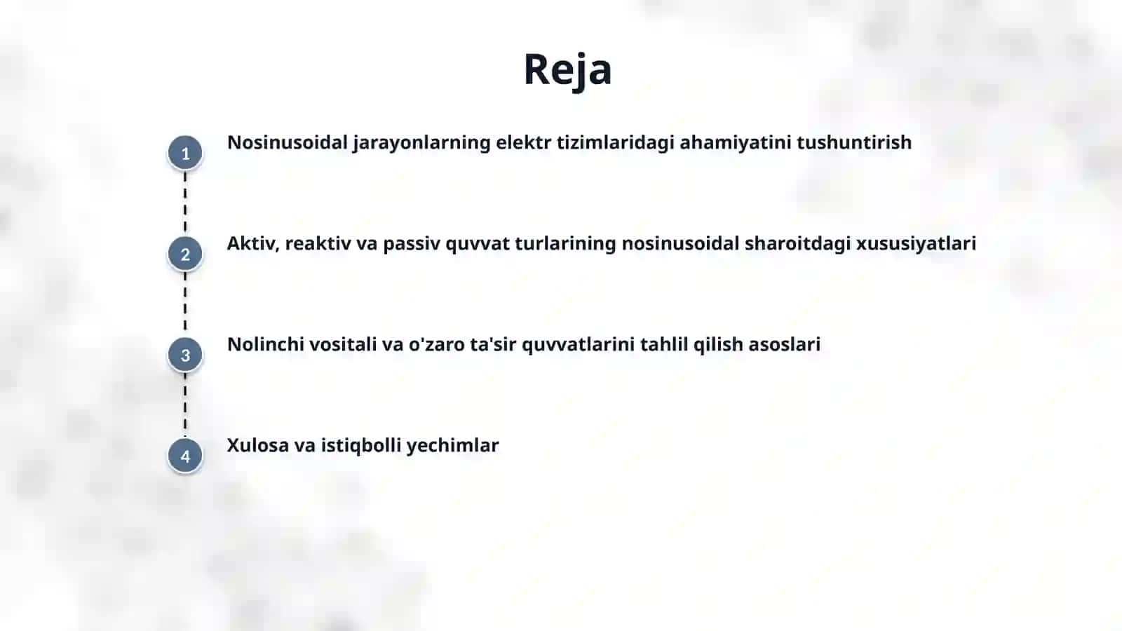 Nosinusoidal rejimlarda quvvat turlari 2