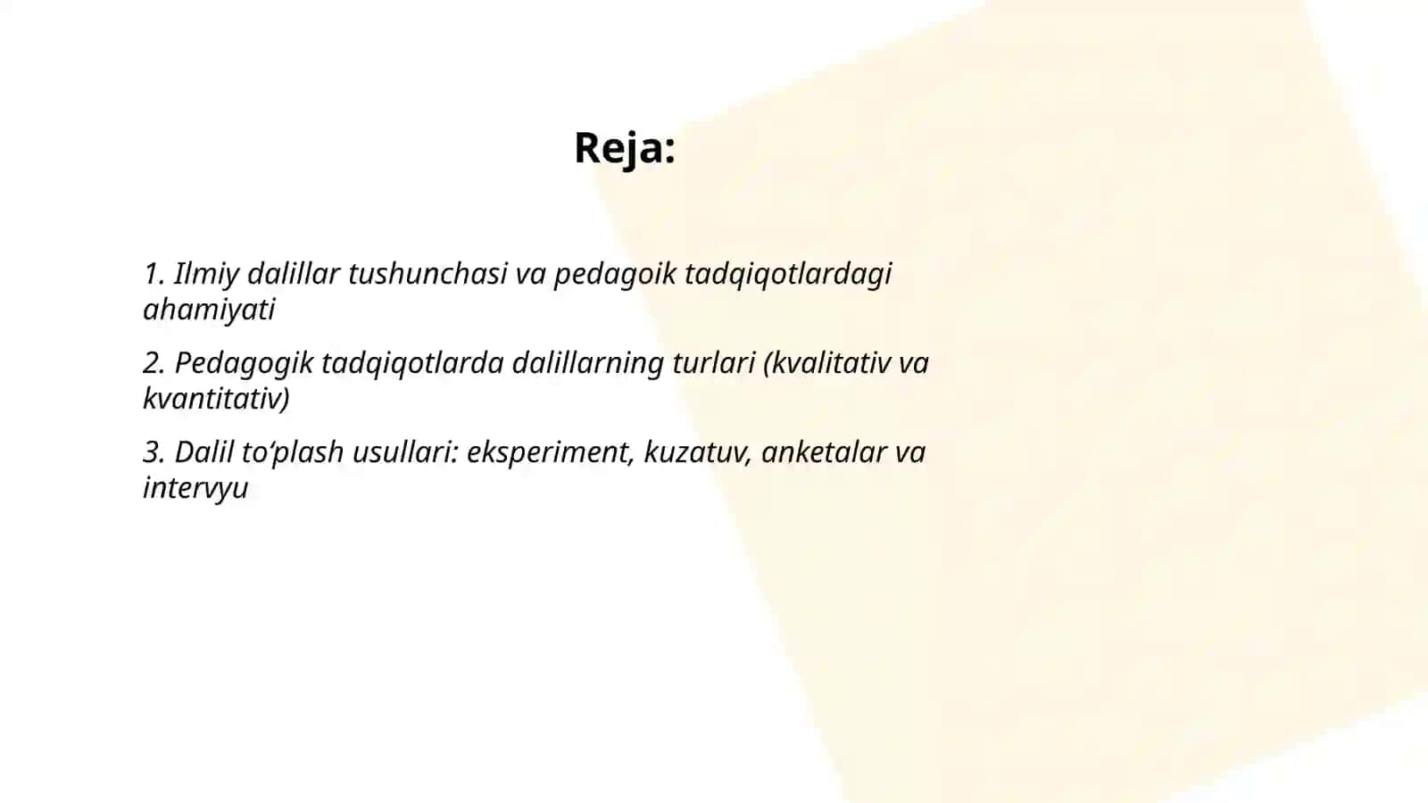 Ilmiy Dalillar va Ular Roli Pedagogik Tadqiqotlarda 2