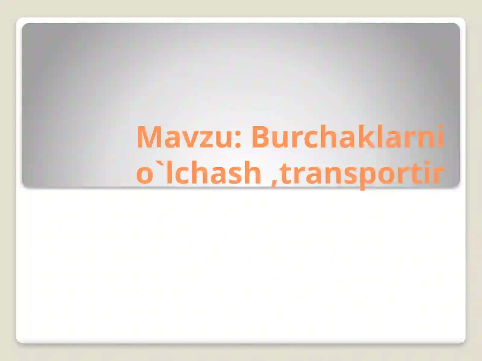 Matematika Fanio O'qituvchisi 2