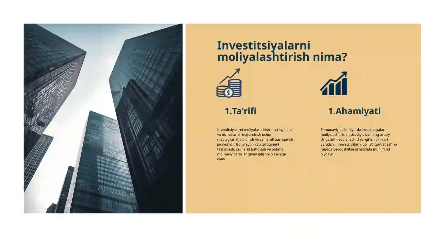 Investitsyalarni moliyalashtirish 2