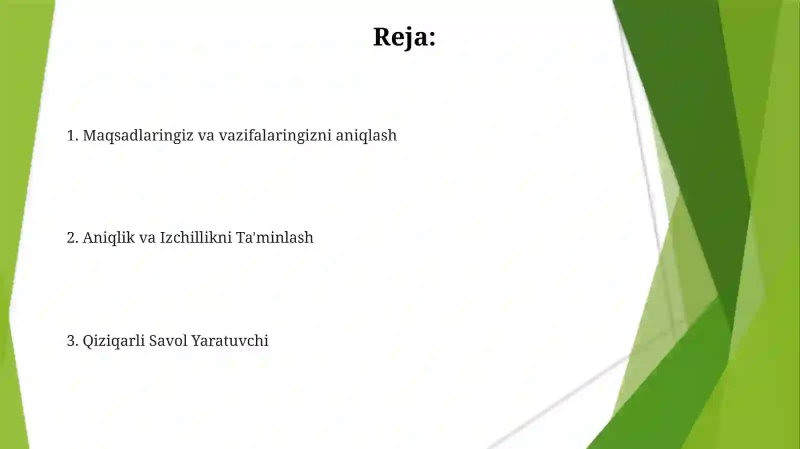 Anketasoʻrovnomalarini tuzish 2