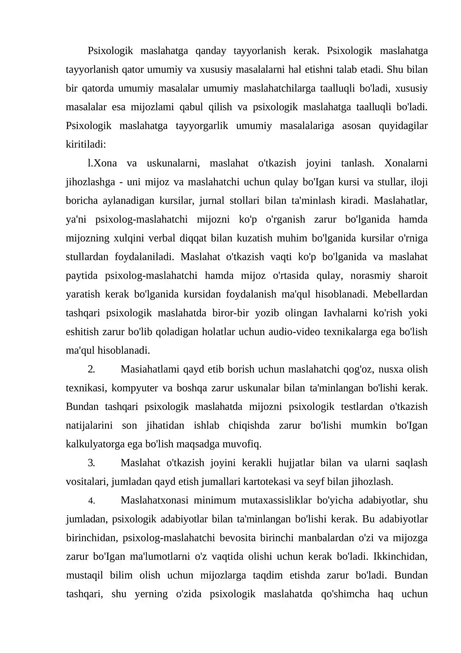 Psixologik maslahat tayyorlash 2