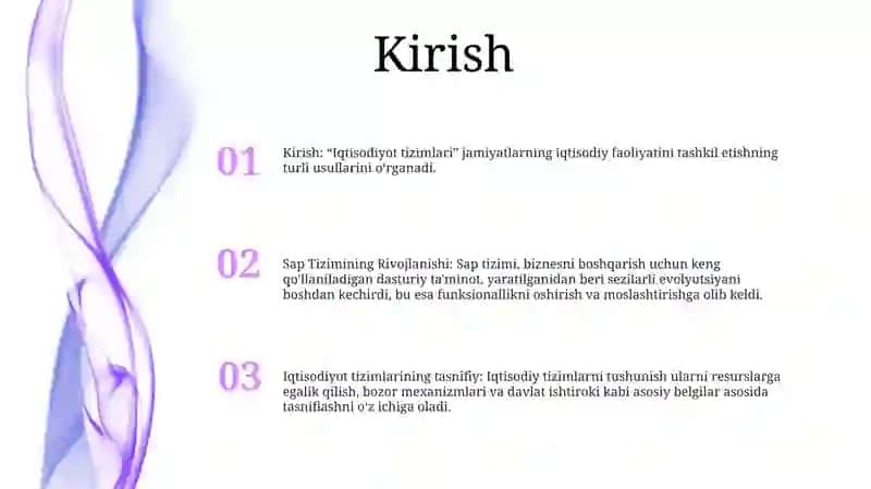Sap Tizimining Rivojlanishi 2