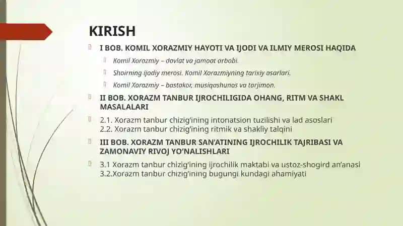 XORAZM TANBUR CHIZIG'I 2