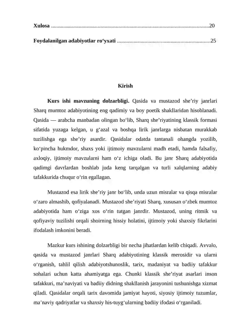 Qasida va Mustazod 2
