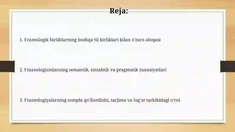 So'z birikmasining boshqa til birliklariga munosabati 2