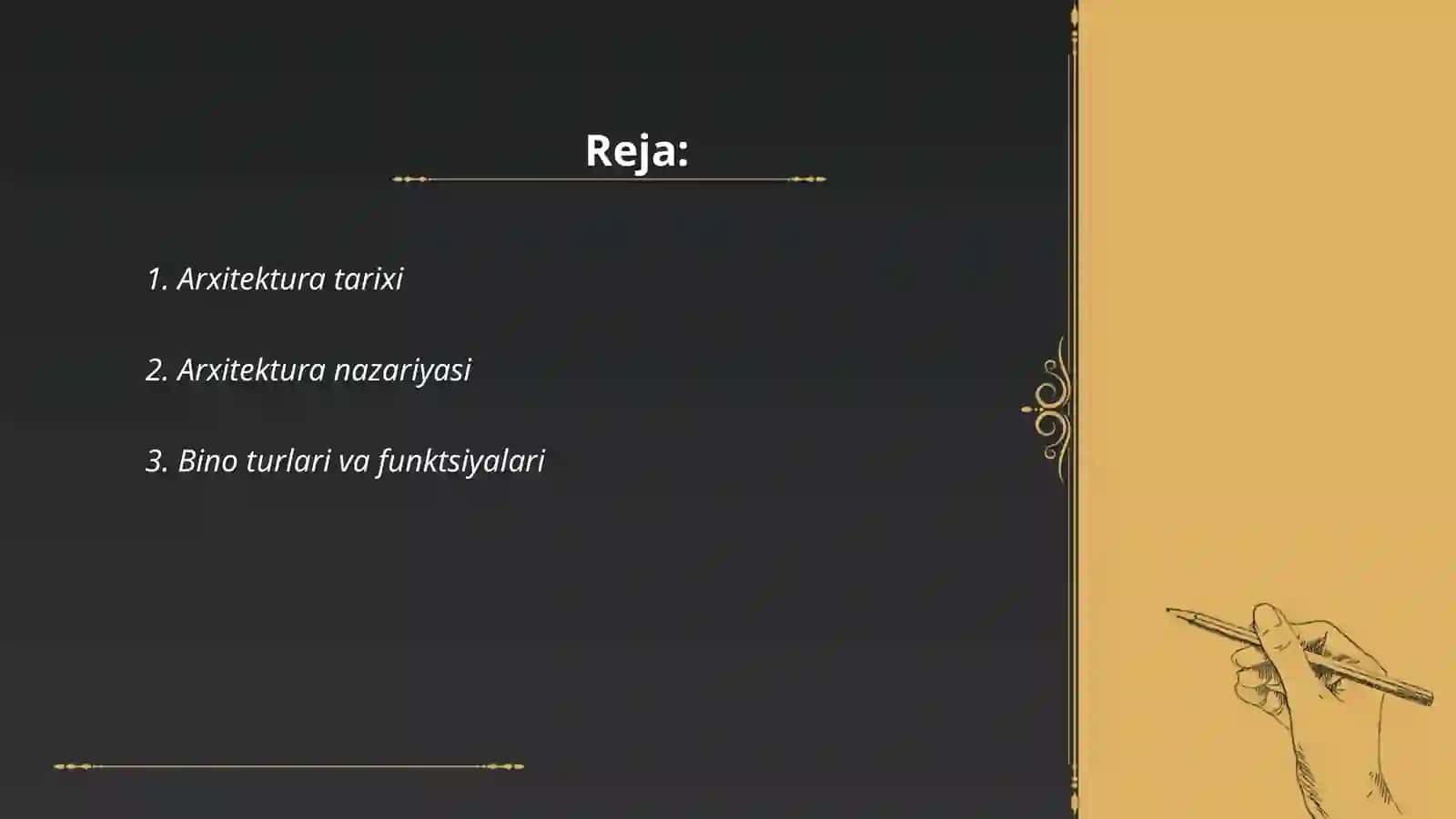 Arxitektura asoslari-Arxitektura dizayni 2