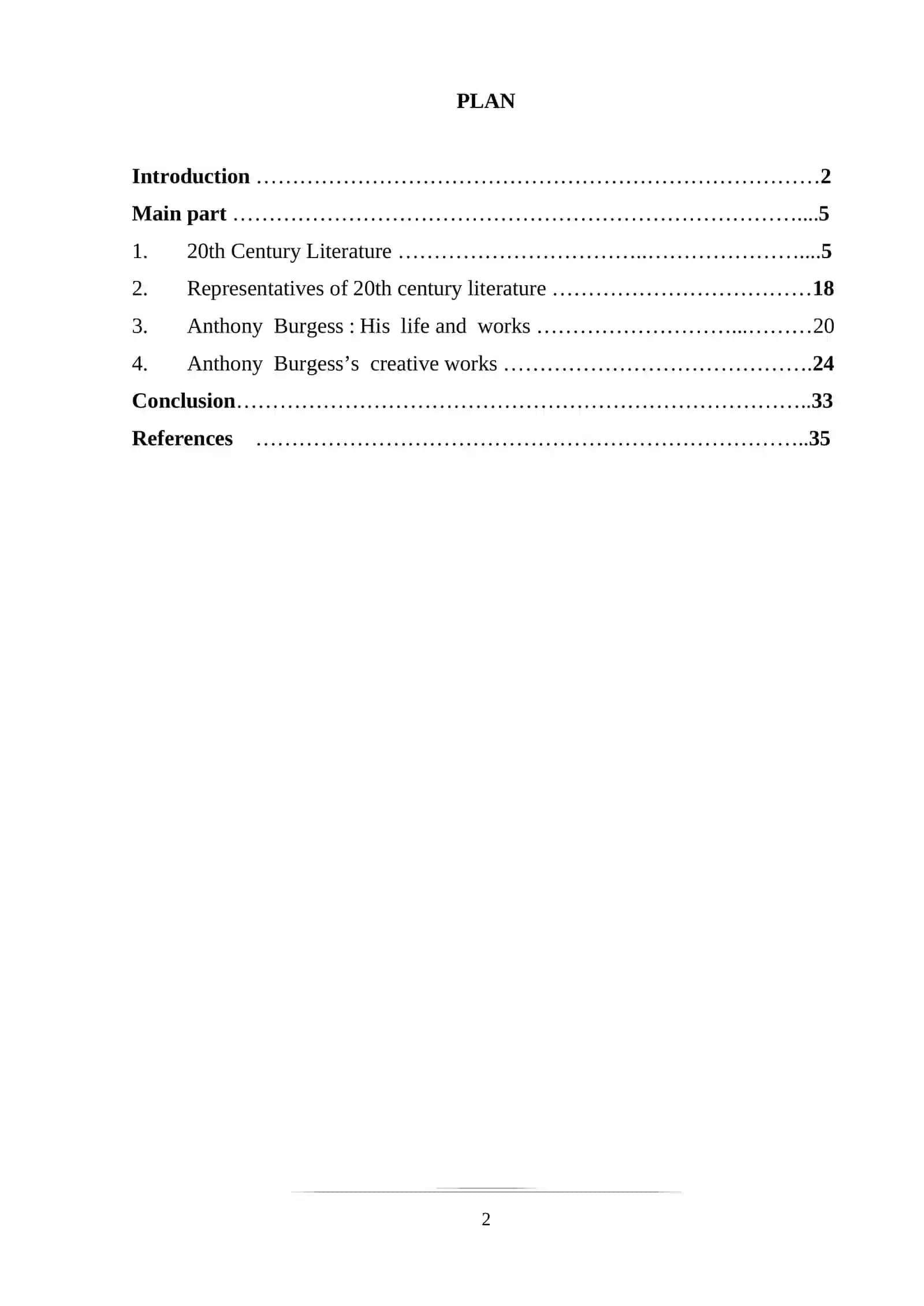 Antony Burges and 20th Century British Literature 2