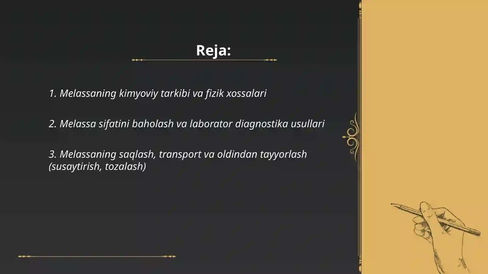 Melassadan spirt ishlab chiqarish texnologiyasi 2