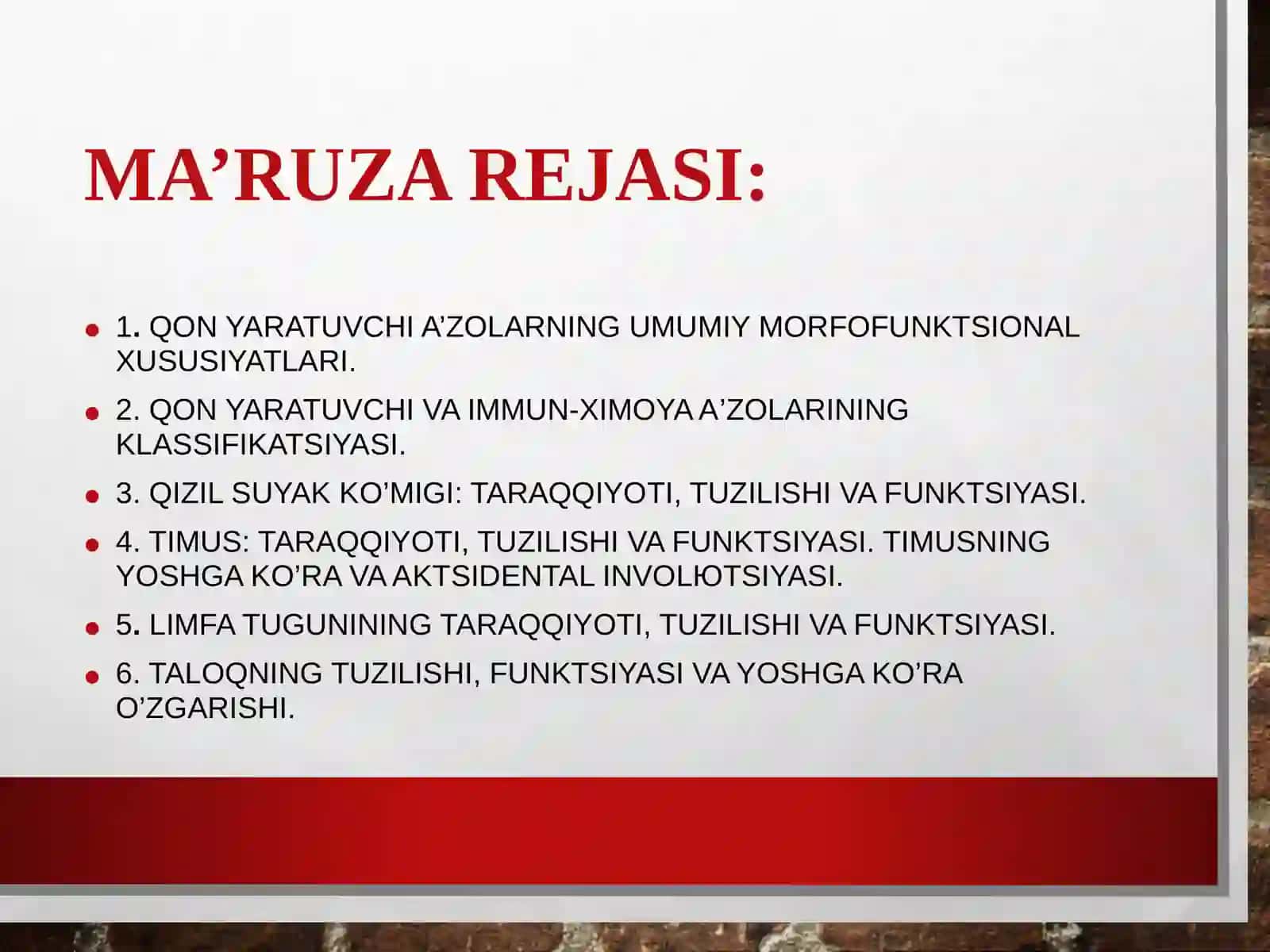 QONYARATUVCHI VA IMMUN-HIMOYA A’ZOLARI 2