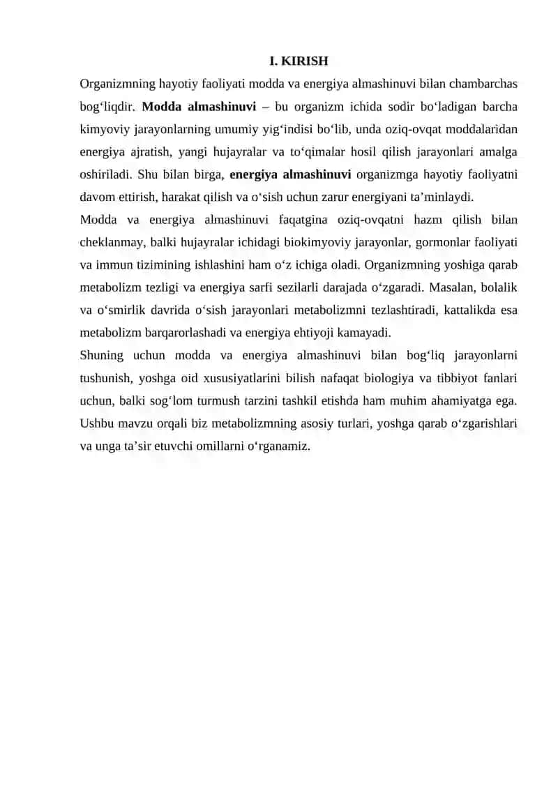 MODDA VA ENERGIYA ALMASHINUVI VA YOSHGA OID XUSUSIYATLARI 2
