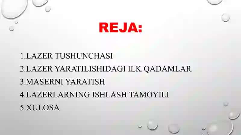lazerlarning yaratilish tarixi va bosqichlari 2