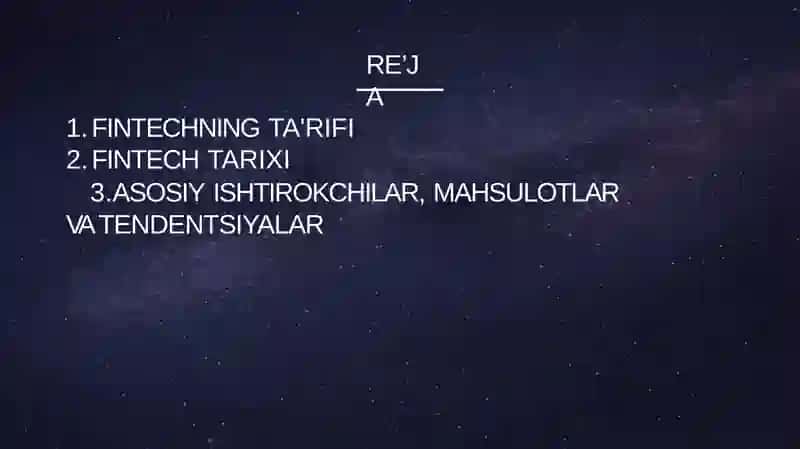 FINTECHNING TA'RIFI 2