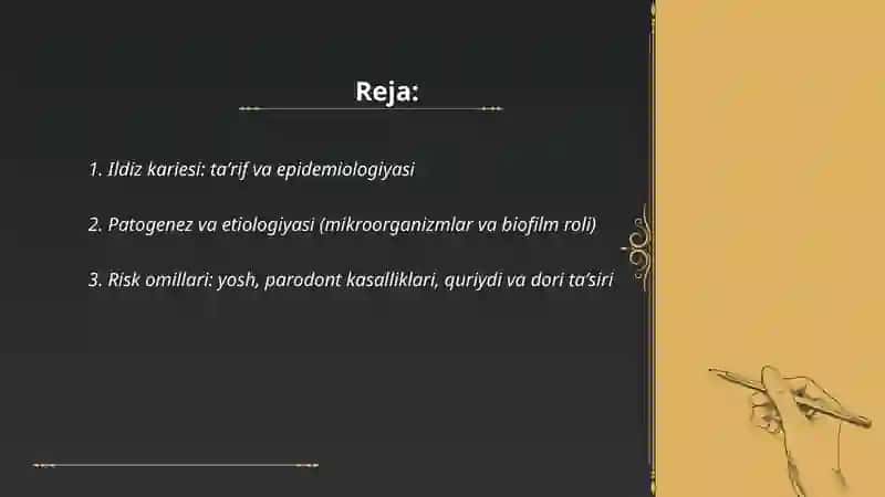 Ildiz kariesi: klinikasi, tashxislash, davolash 2