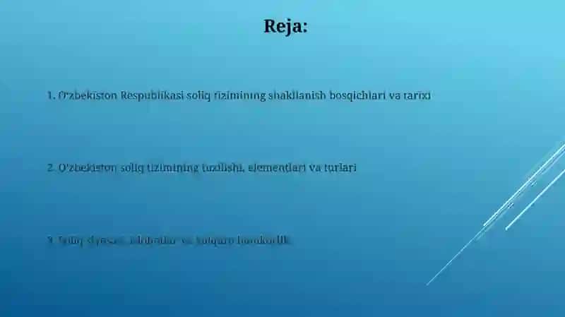Oʻzbekiston Respublikasi soliq tizimi 2