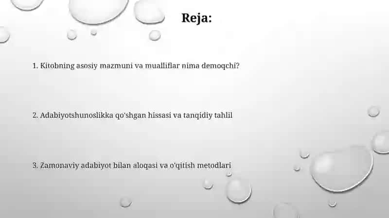"Jahon adiblari adabiyot haqida" kitobi 2