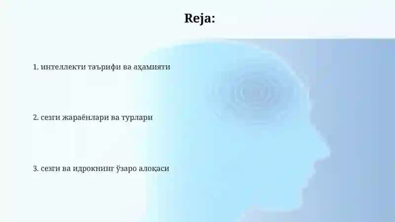 интеллектининг таърифи ва аҳамияти 2