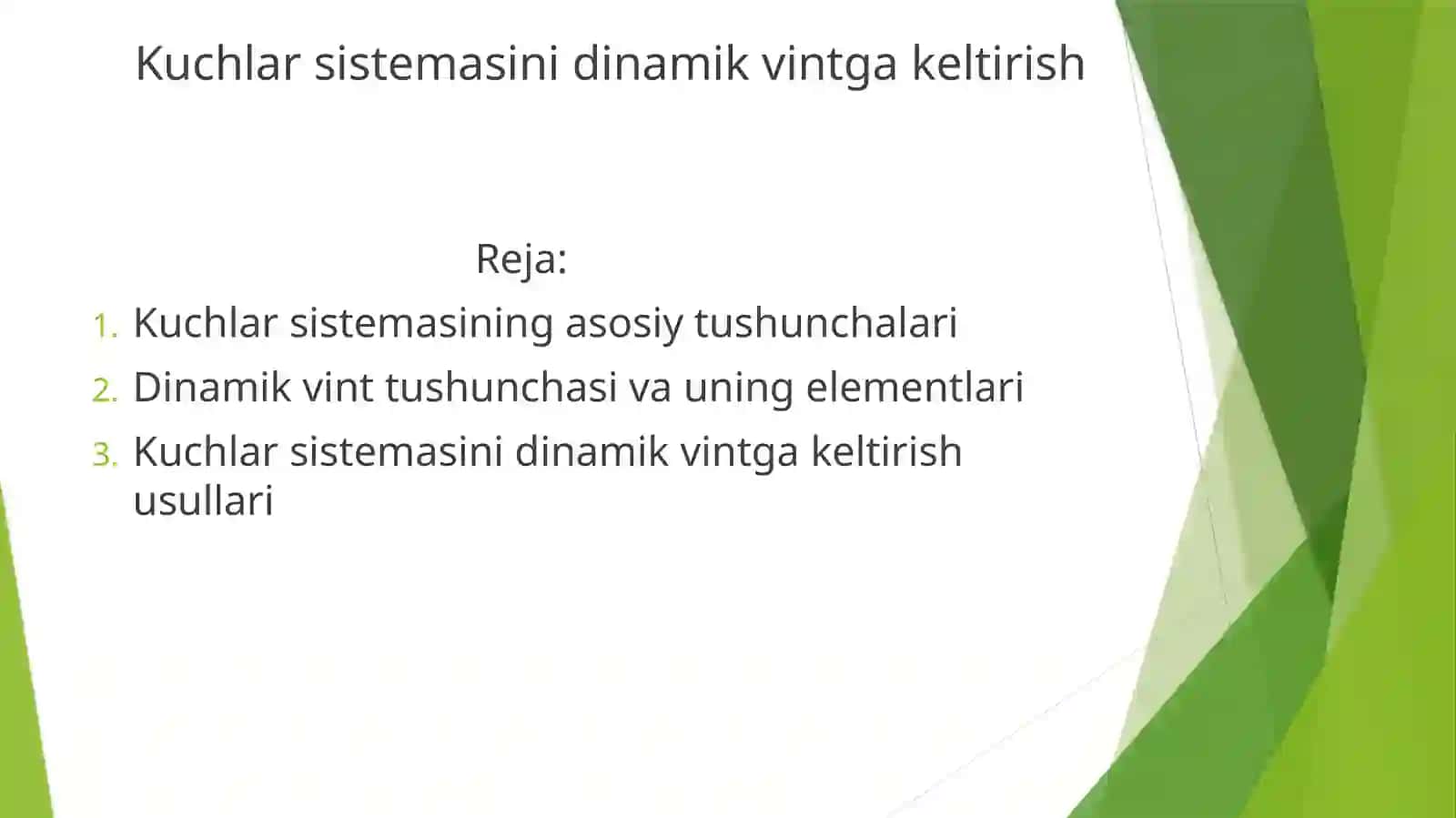 Kuchlarsistemasinidinamikvintgakeltirish 2