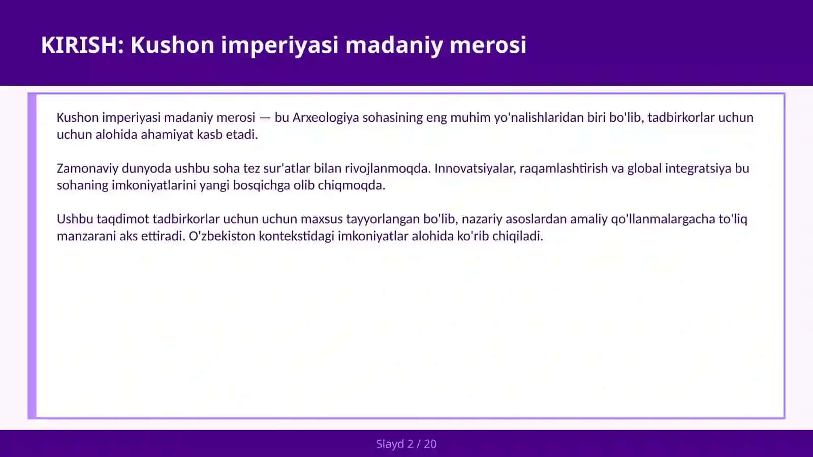 Kushon imperiyasi madaniy merosi 2