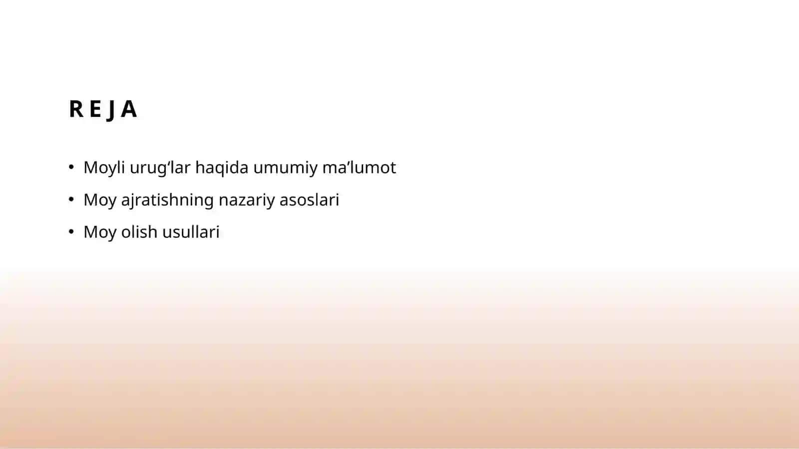 Moyli urugʻlardan moy olishning nazariy asoslari 2