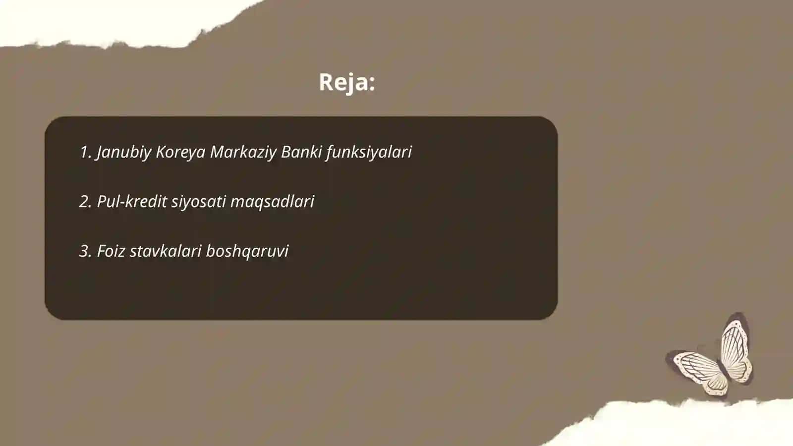 Janubiy Koreya pul-kredit va monetar siyosati 2