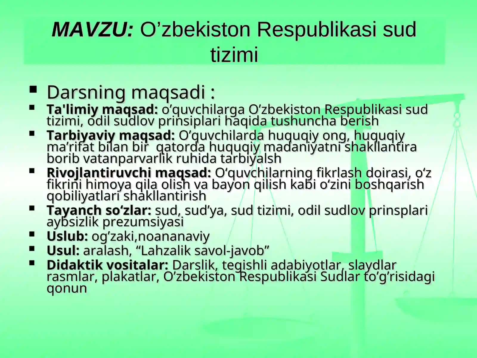 O’zbekiston Respublikasi sud tizimi 2