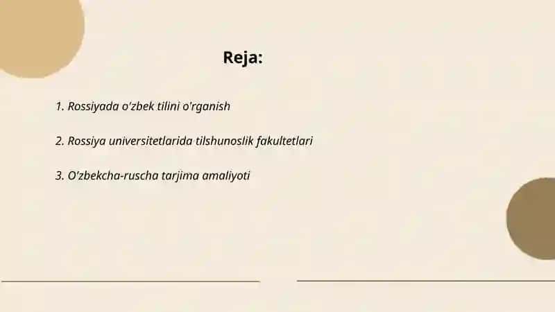 Rossiyada o'zbek tilini o'rganish 2