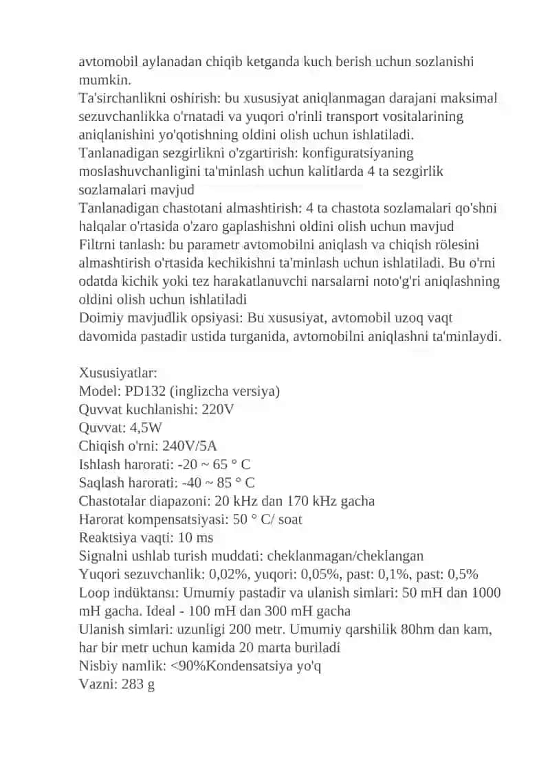 Transport detektorlari 2