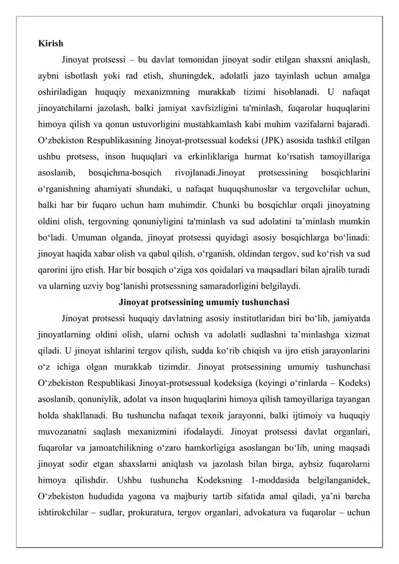 Jinoyat protsessining bosqichlari 2