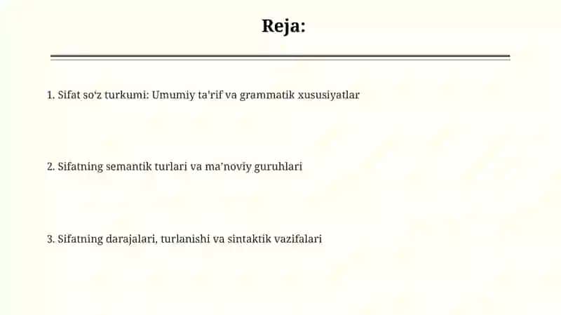 Sifat soʻz turkumi 2