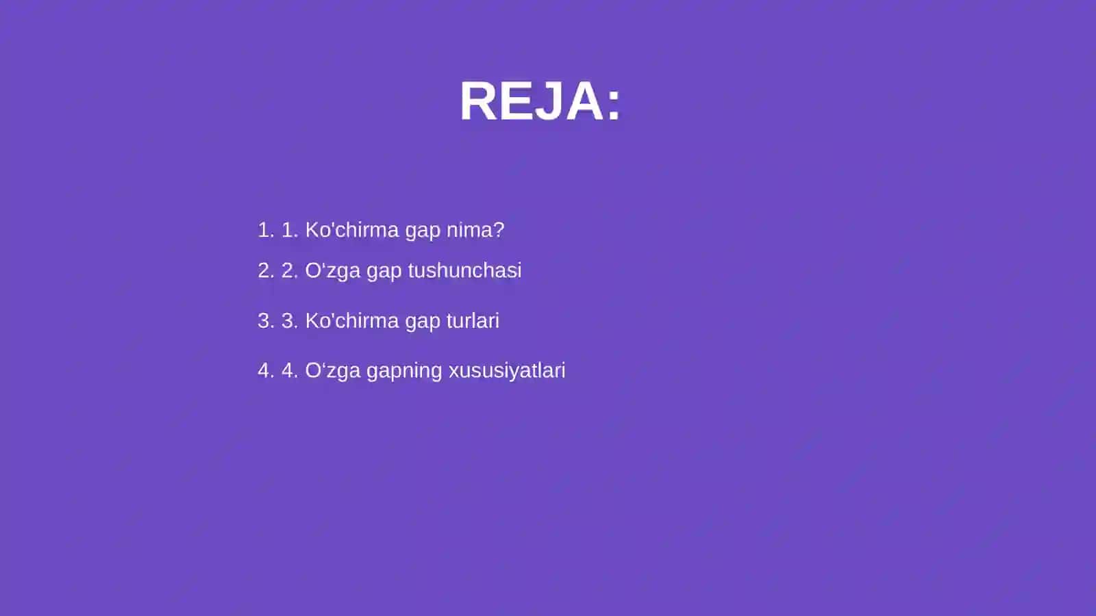 Ko'chirma gap va o‘zga gap 2