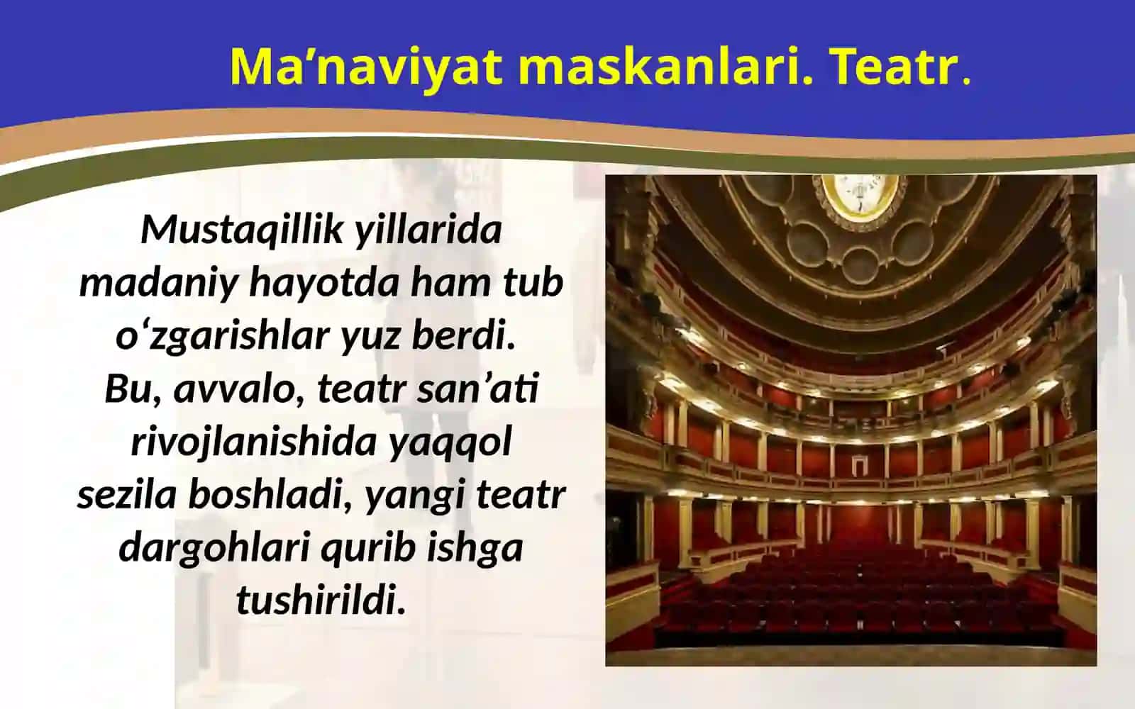 O‘zbekistonda madaniyat va san’at 2