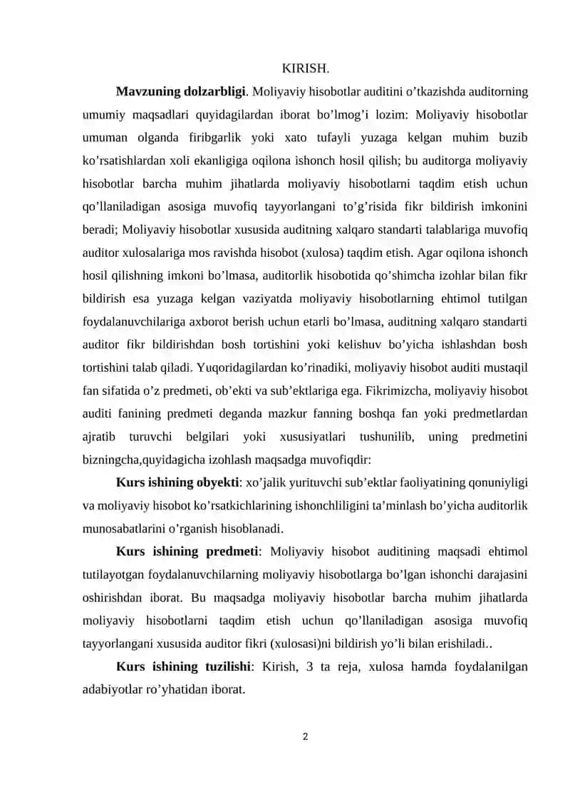Mavzuning dolzarbligi 2