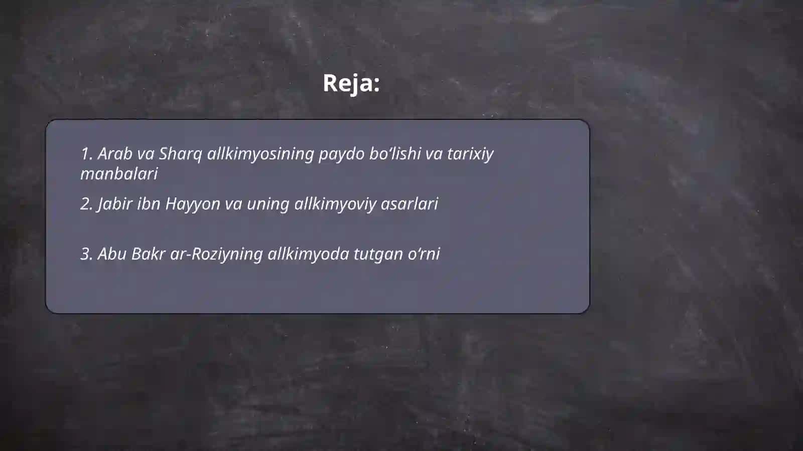 Arab va Sharq allkimyosi 2