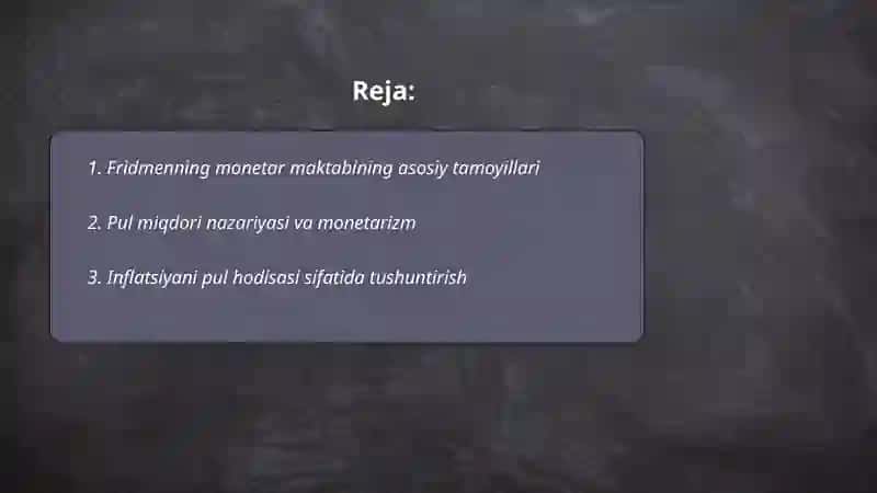 Fridmenning monetar maktabi 2