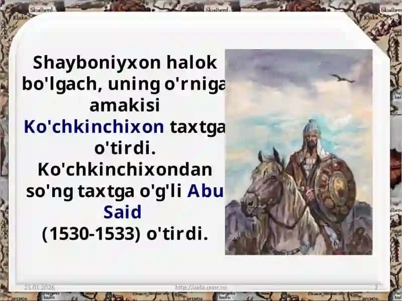 Buxoro xonligi Xonlikning tashkil topishi 2