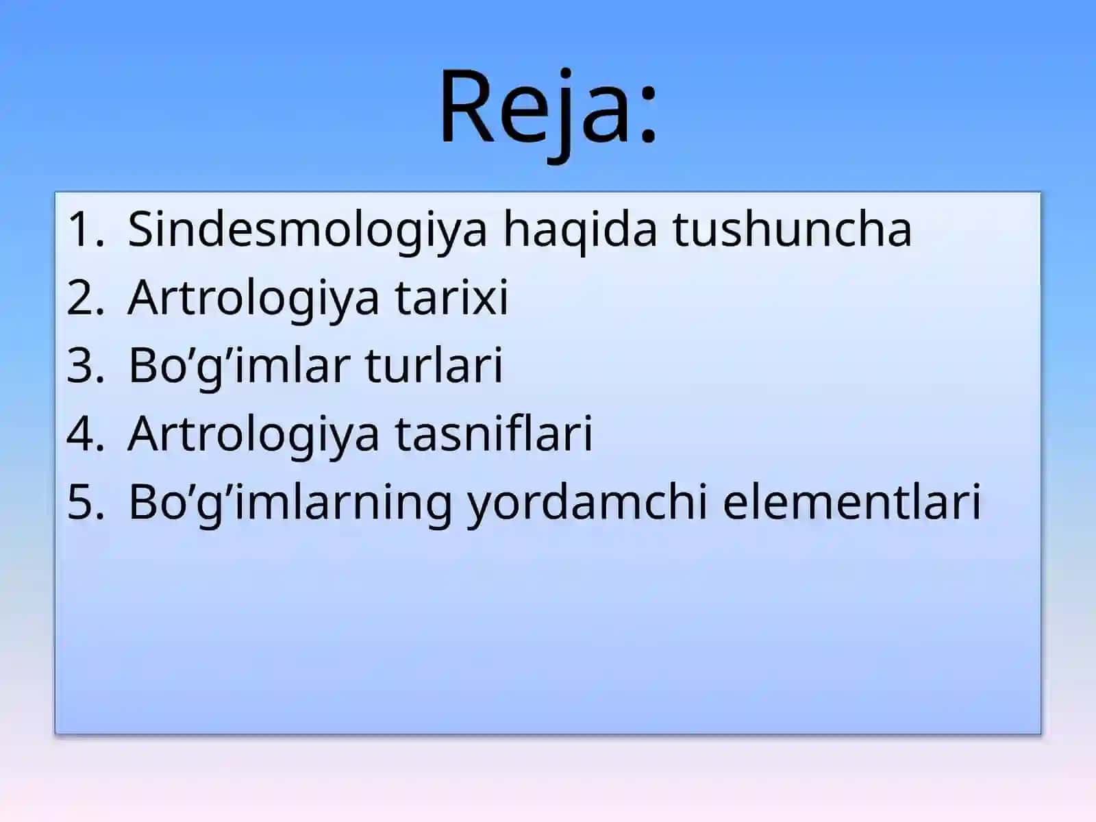 Sindesmologiya–suyaklar birlashuvi 2