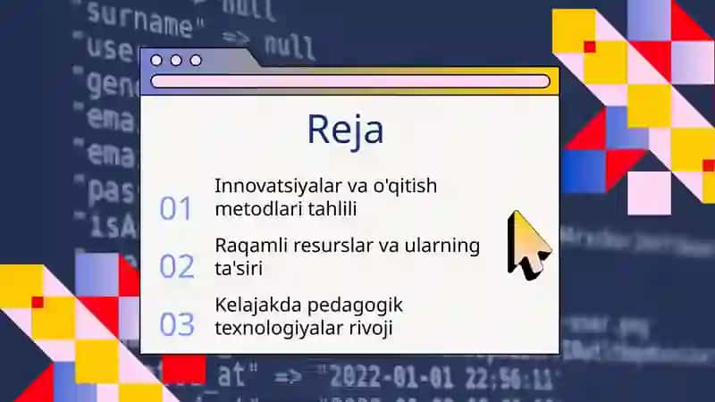 Ilg'or pedagogik texnologiyalar 2