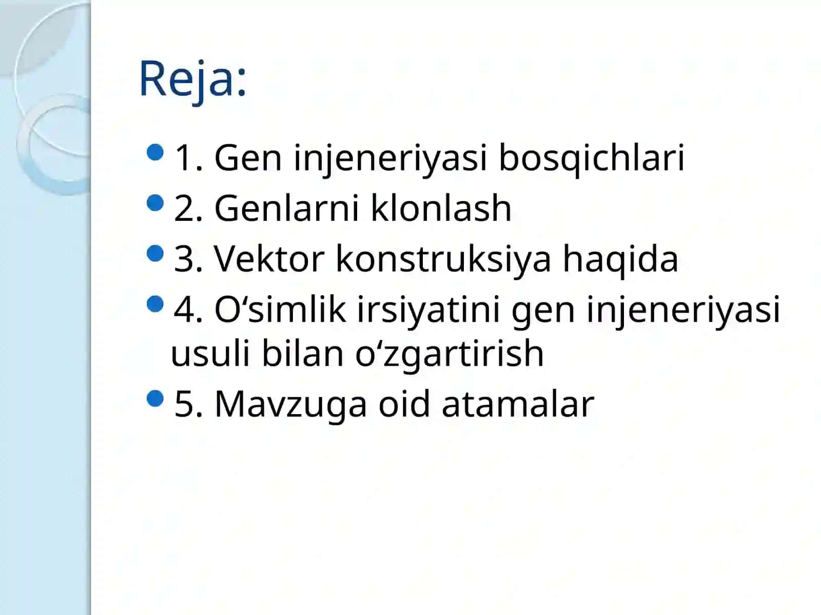 Rekombinant DNK olishi 2