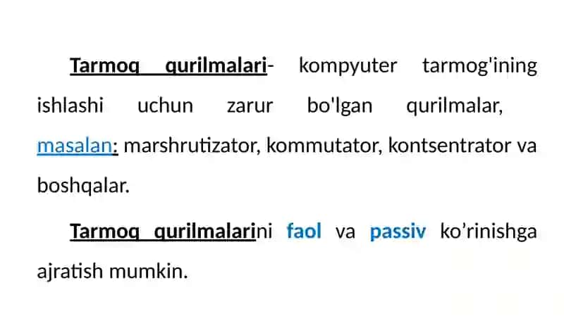 Tarmoqqurilmalari 2