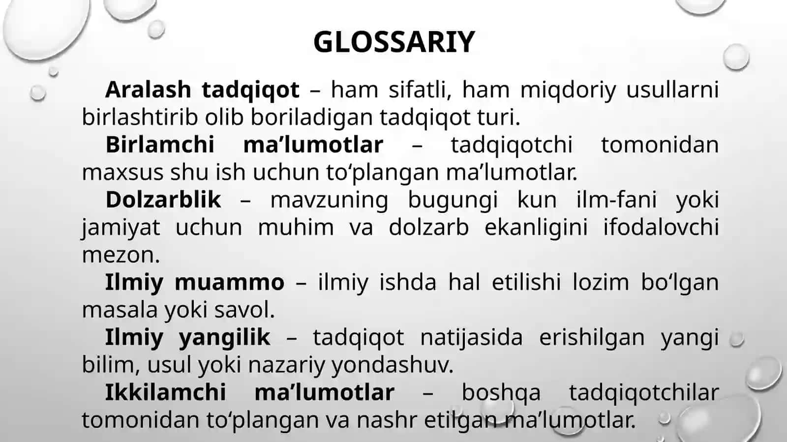 Ilmiy ishda kirish qismning mazmuni va mohiyati 2