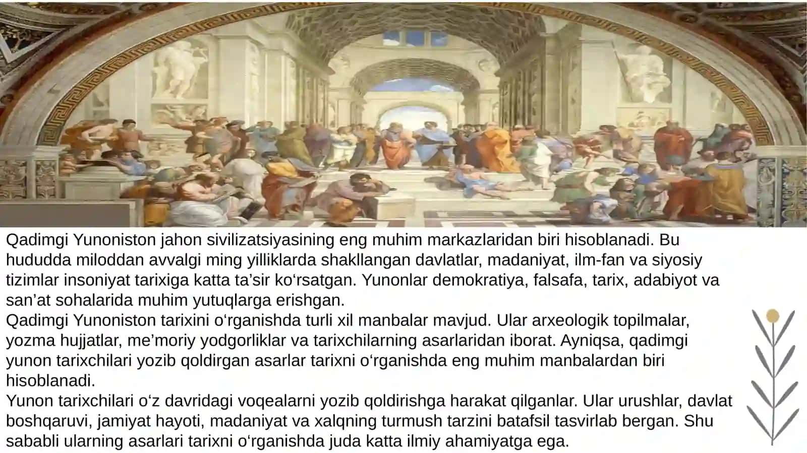 Qadimgi Yunoniston tarixini o‘rganish manbalari 2