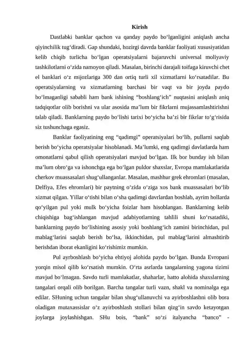 Banklarda berilgan kafolatlar hisobi 2