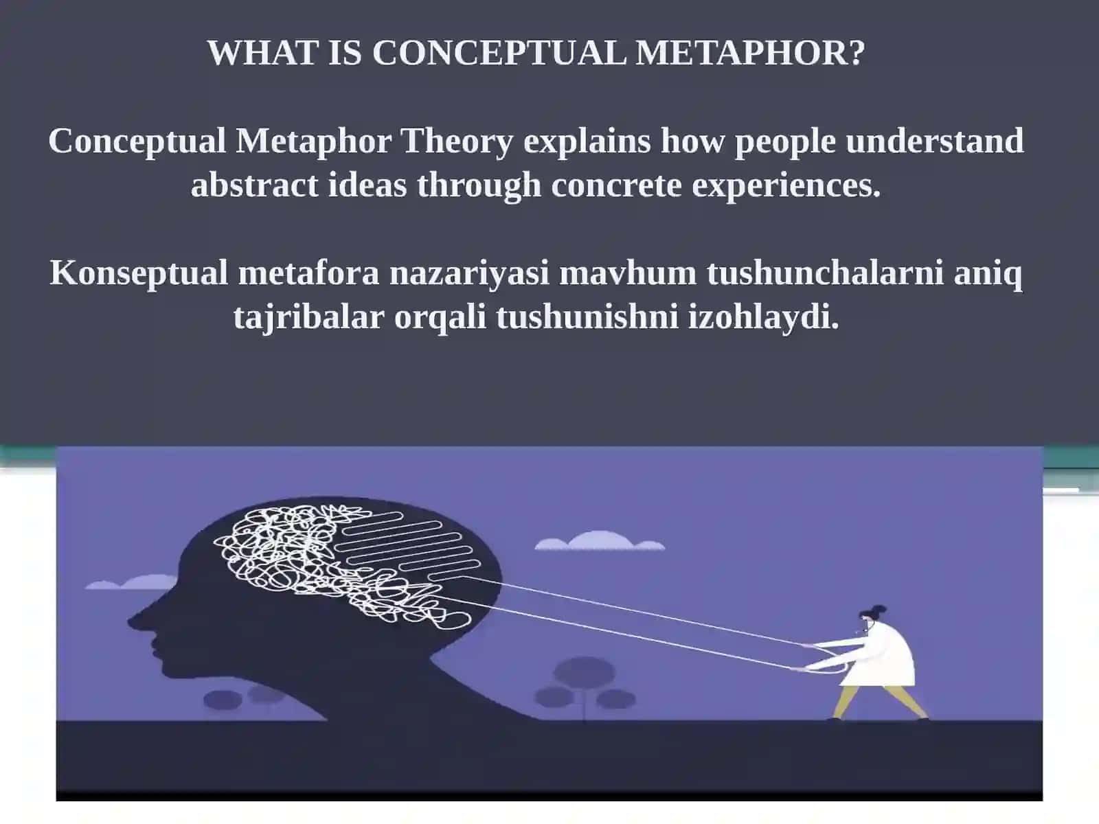 Konseptual metafora nazariyasi 2